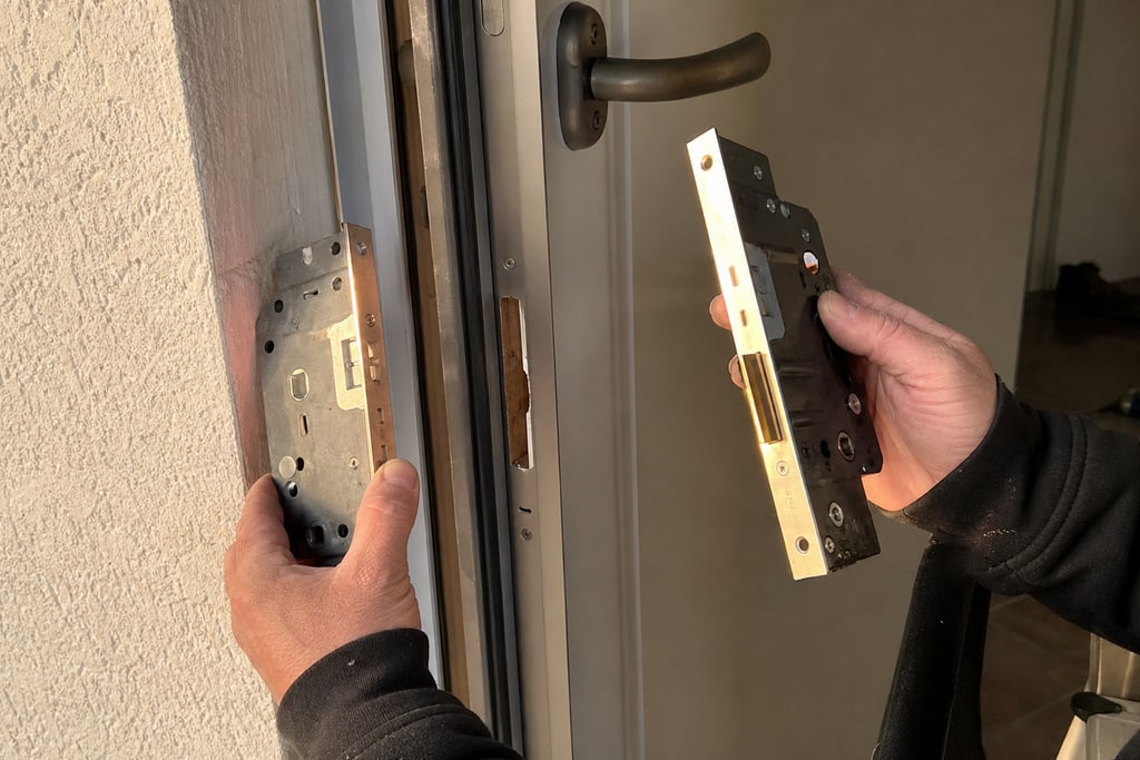 changement de serrure par les mains de serrurier