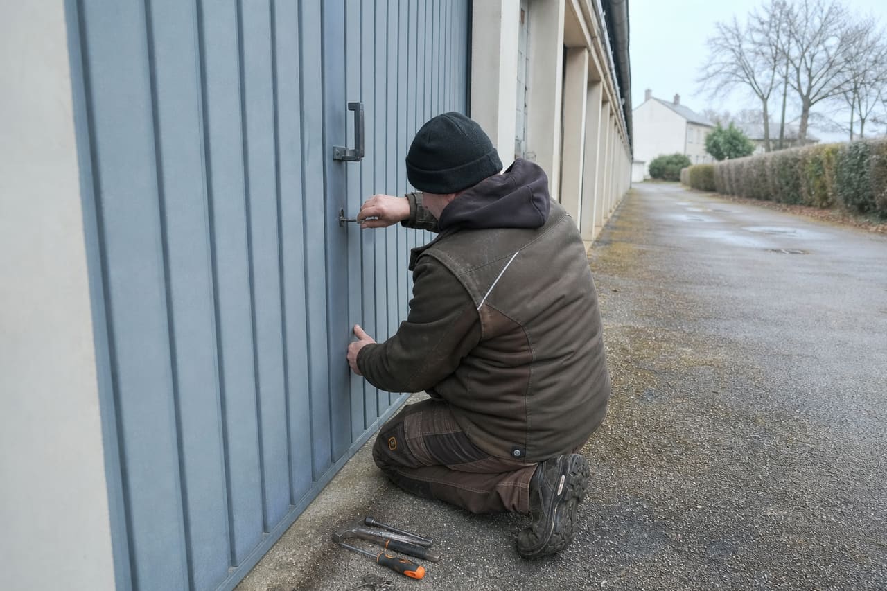 intervention serrure portail de garage métallique